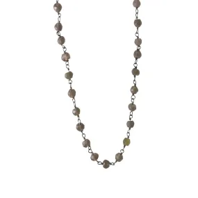 Mini Smoky Topaz Layering Necklace