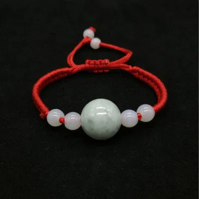 Natural Jade Jade Red String Bracelet Zodiac Year Red String Bracelet