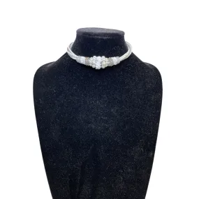 Necklace Choker & Collar By Cme In White