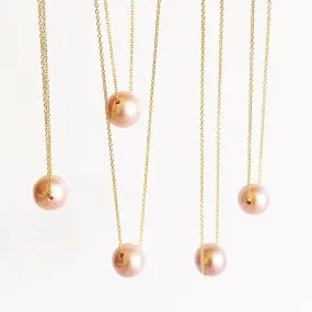 Necklace Kea - Pink Edison pearl  (N199)