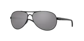 Oakley Womens Feedback Polished Black Frame - Prizm Black Lens - Polarized Sunglasses