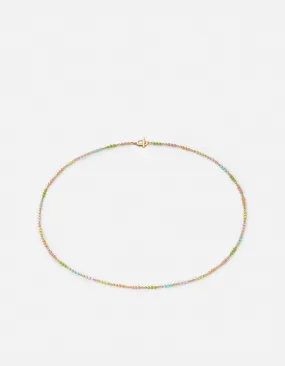 Orb 1.5mm Chain Choker, Gold Vermeil/Pastel