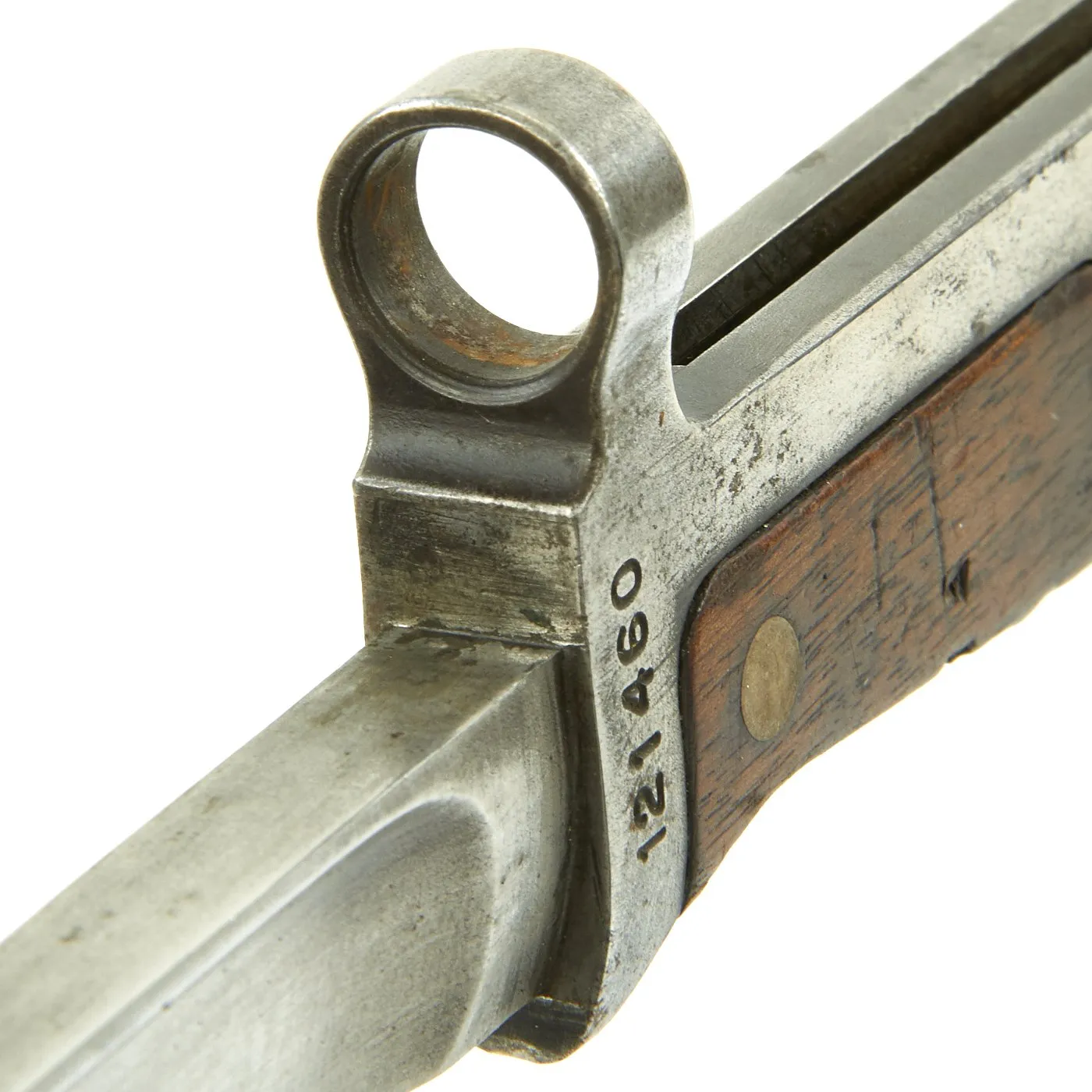 Original Danish Krag–Jørgensen M1915 T-Back Bayonet for Gevær M/89 Rifle with Scabbard