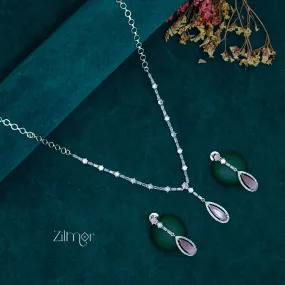 OT1011205 - AD Stone Necklace Earrings Set