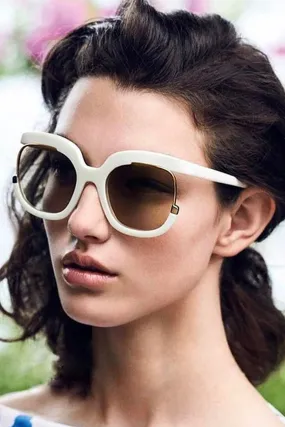 Oversized Square Cut Out Gradient Sunglasses