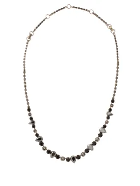 Pear and Round Cut Tennis Necklace - NCR19ASBON