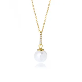 Pearl Pendant Silver Pearl Necklace