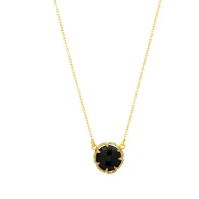 Petite Gemstone Black Onyx Necklace