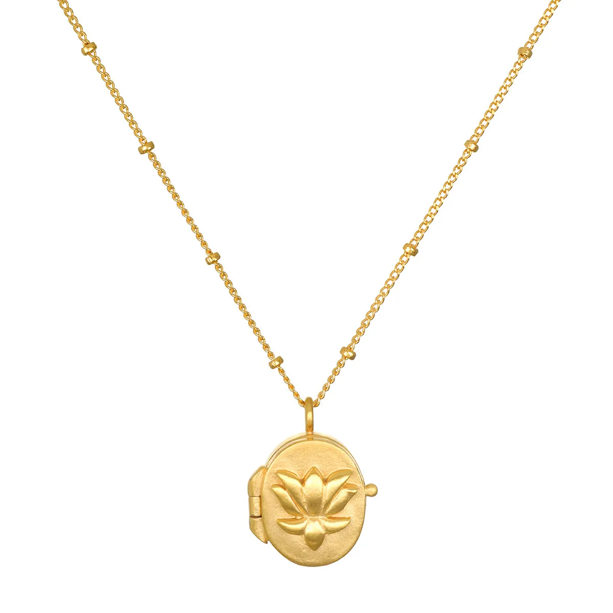 Promise of Potential Lotus Locket Necklace