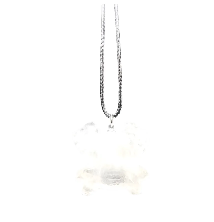 Quartz Crystal Spider Pendant Necklace