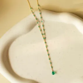 "The Kensington" Necklace - Green Onyx