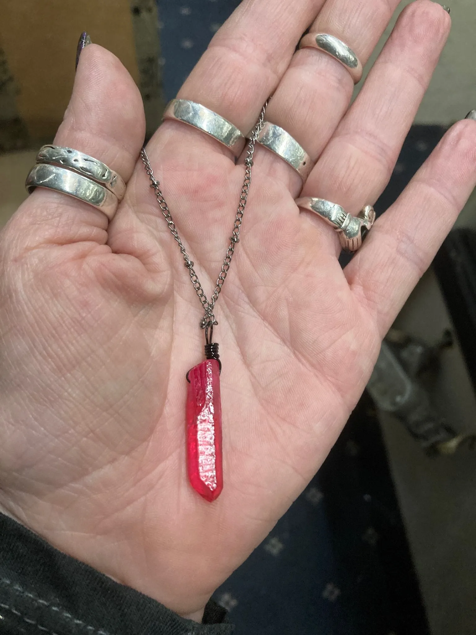 Red Quartz Necklace