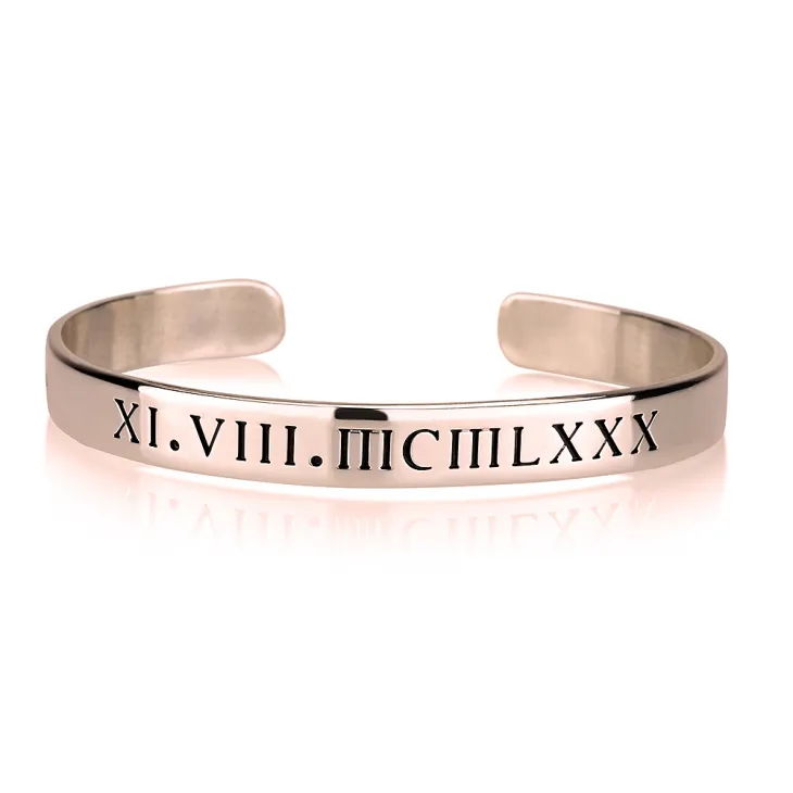 Roman Numeral Bangle