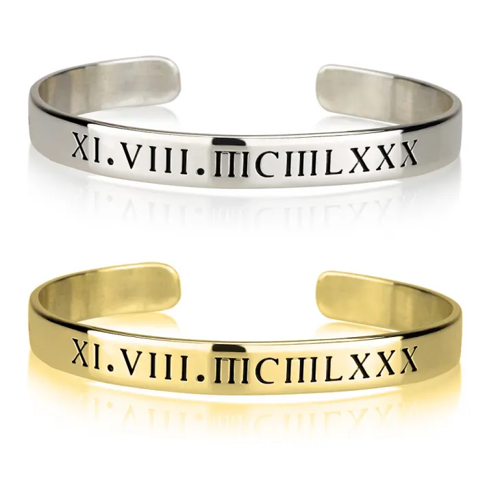 Roman Numeral Bangle