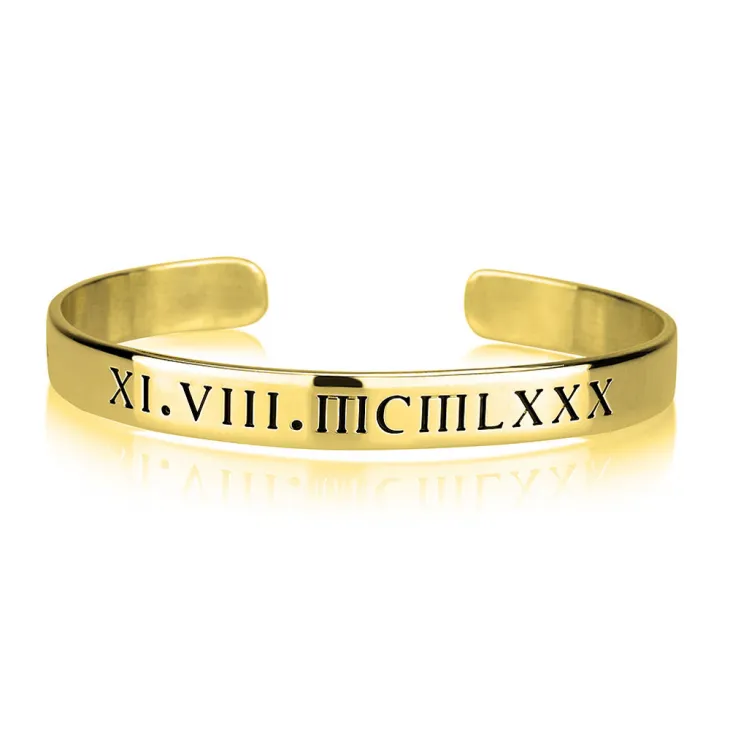 Roman Numeral Bangle