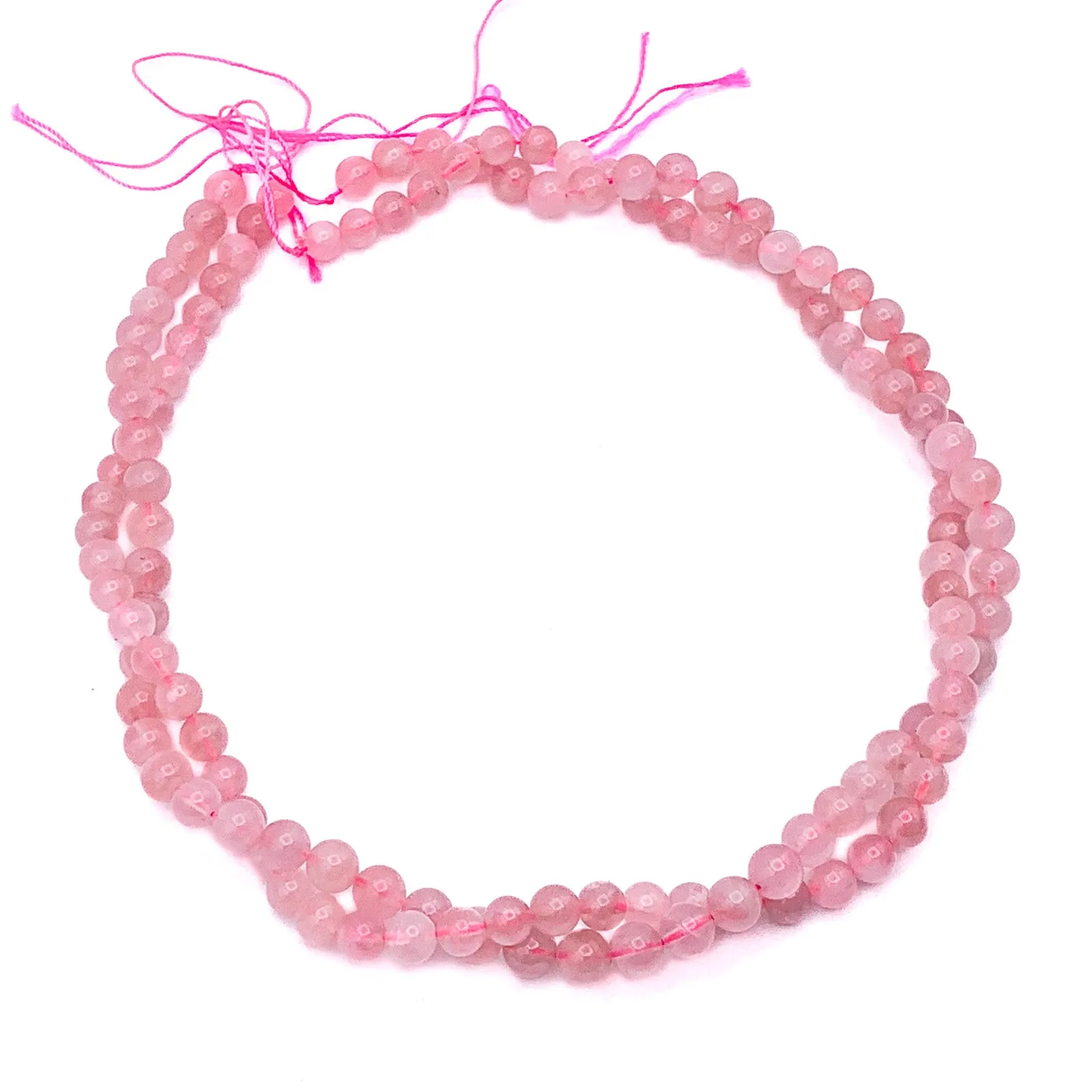 Rose Quartz 6.5mm AAA Smooth Rounds Bead Strand