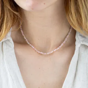 Rose Quartz Gemstone Necklace