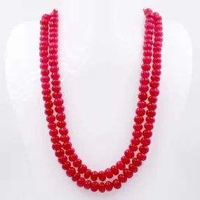 Ruby Red Quartz Necklace gemstone Necklace Ruby Quartz Jewelry Quartz stone Necklace Quartz Pumpkin Necklace Quartz Beads SKU:6142732