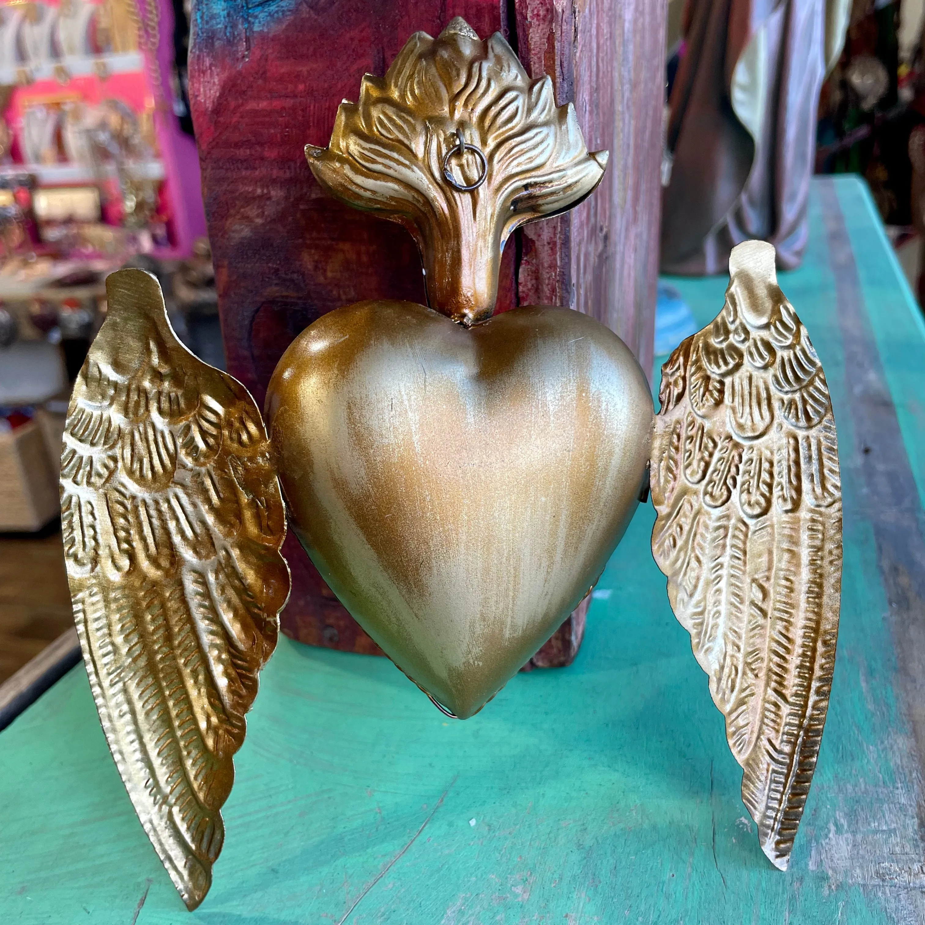 Sacred Heart Box with Wings