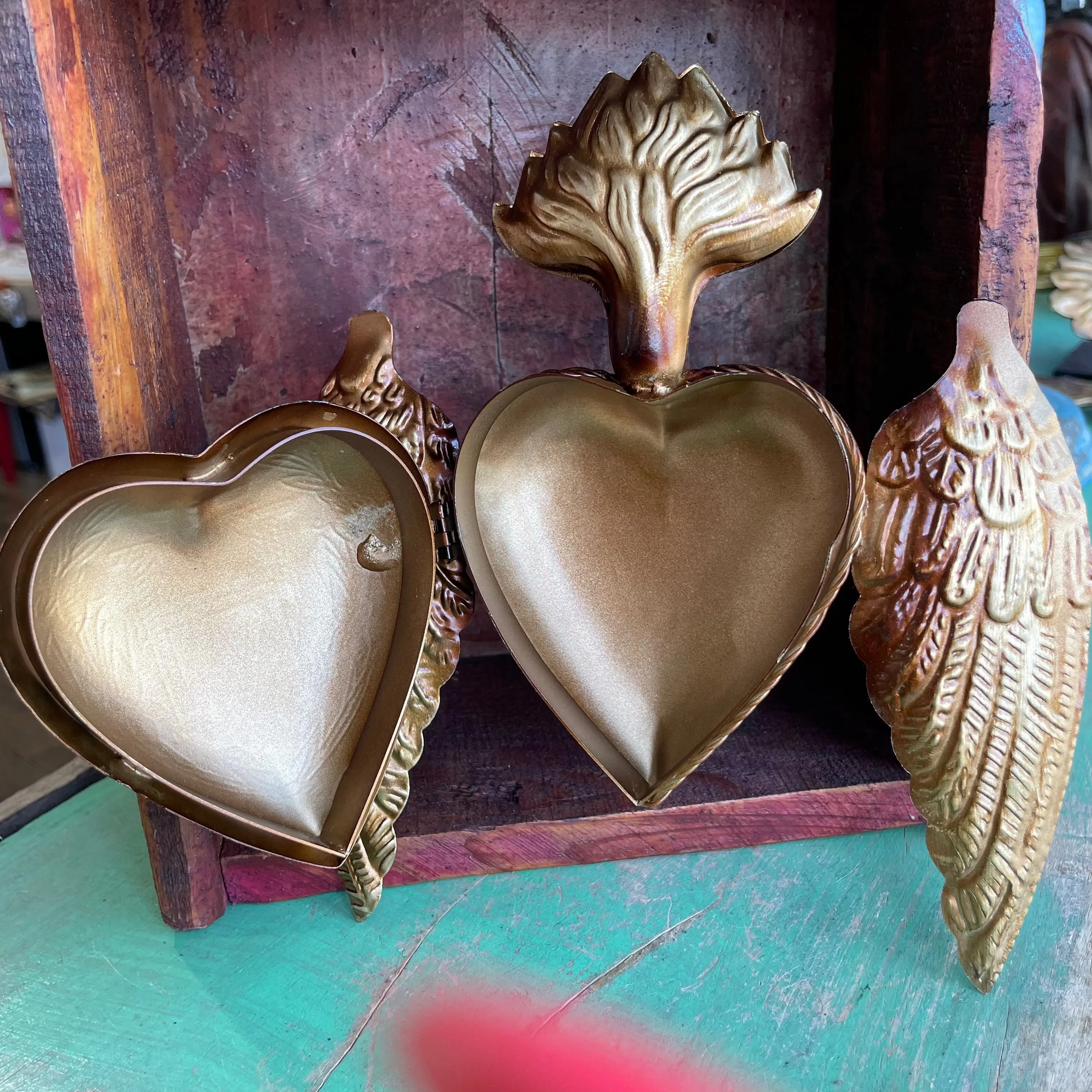 Sacred Heart Box with Wings