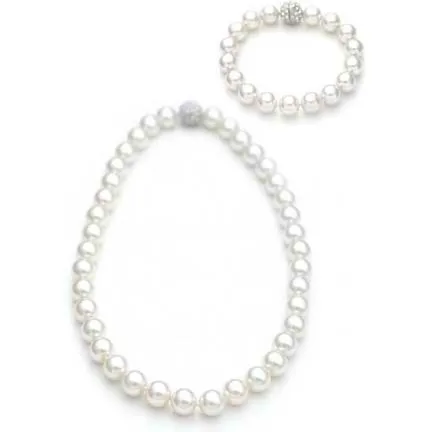 Sasha Pearl Necklace and Bracelet Set