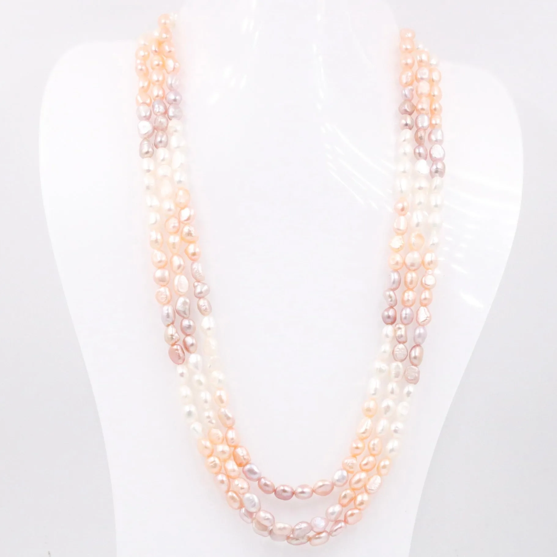 Shaded Pearl Necklace Layered Necklace Cultured Pearl Beaded Necklace Indian Necklace Sarafa Necklace Multi Strand Necklace SKU: 6143304