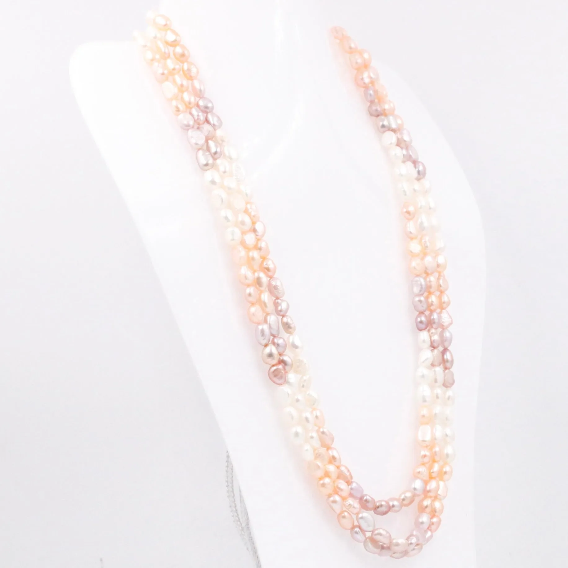 Shaded Pearl Necklace Layered Necklace Cultured Pearl Beaded Necklace Indian Necklace Sarafa Necklace Multi Strand Necklace SKU: 6143304