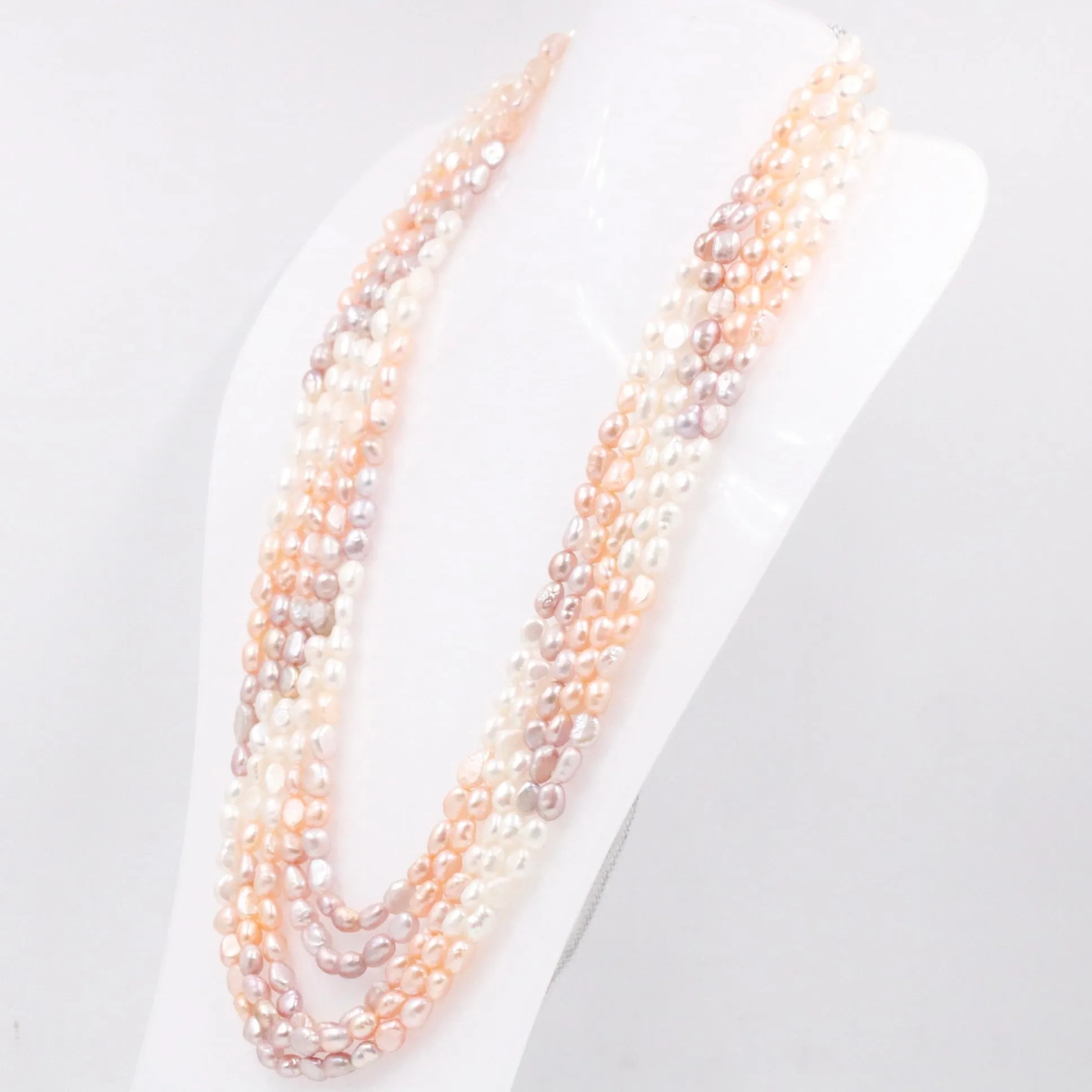 Shaded Pearl Necklace Layered Necklace Cultured Pearl Beaded Necklace Indian Necklace Sarafa Necklace Multi Strand Necklace SKU: 6143304