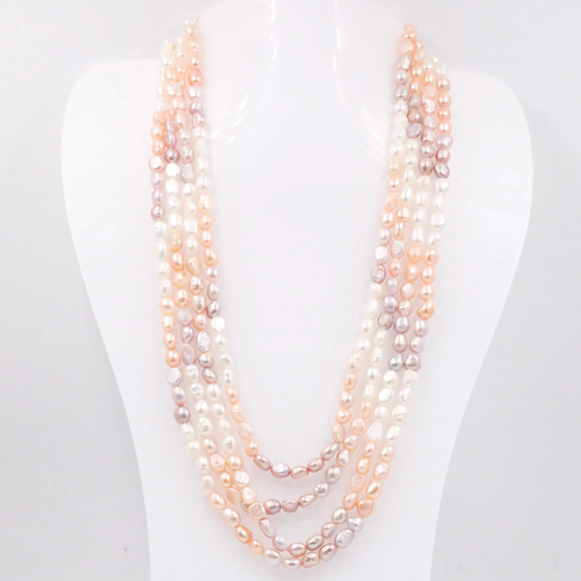 Shaded Pearl Necklace Layered Necklace Cultured Pearl Beaded Necklace Indian Necklace Sarafa Necklace Multi Strand Necklace SKU: 6143304