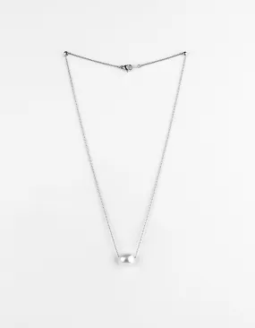 Silver Fresh Water Single Pearl Choker Chain