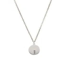 Silver Minimal Hallmark Necklace