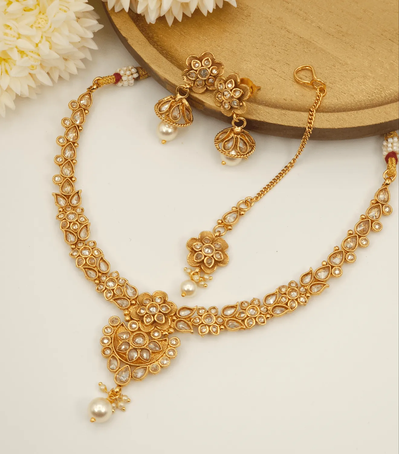 Simran Necklace Set - Available in Three Stunning Colors