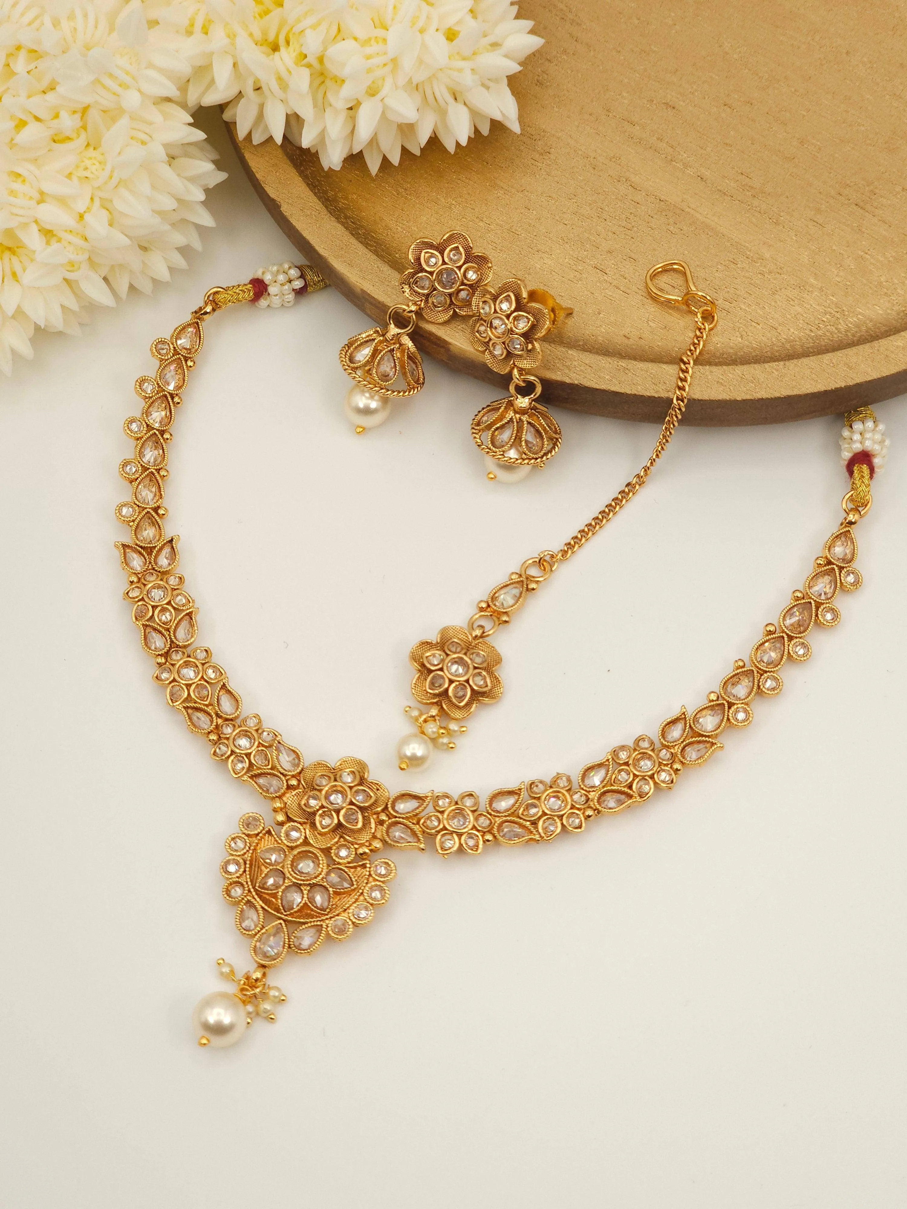 Simran Necklace Set - Available in Three Stunning Colors