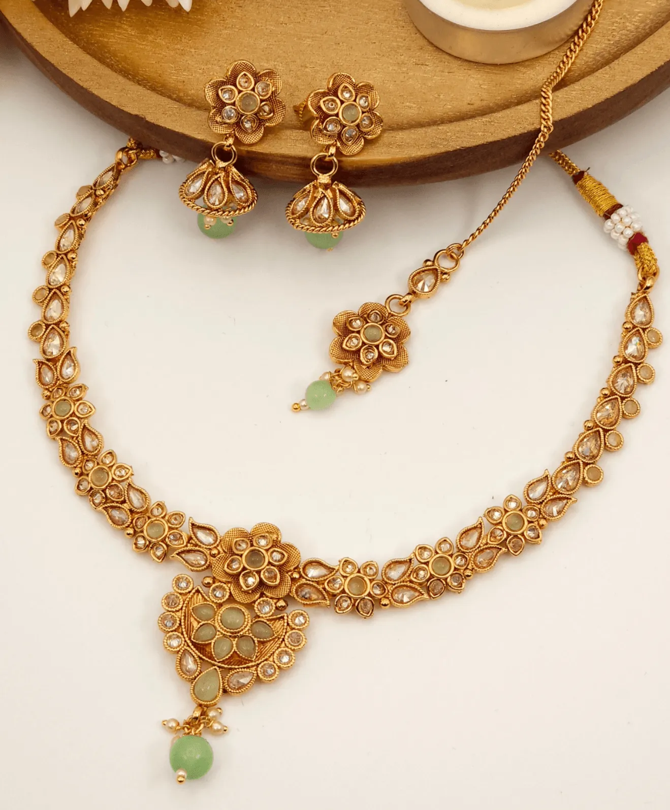 Simran Necklace Set - Available in Three Stunning Colors