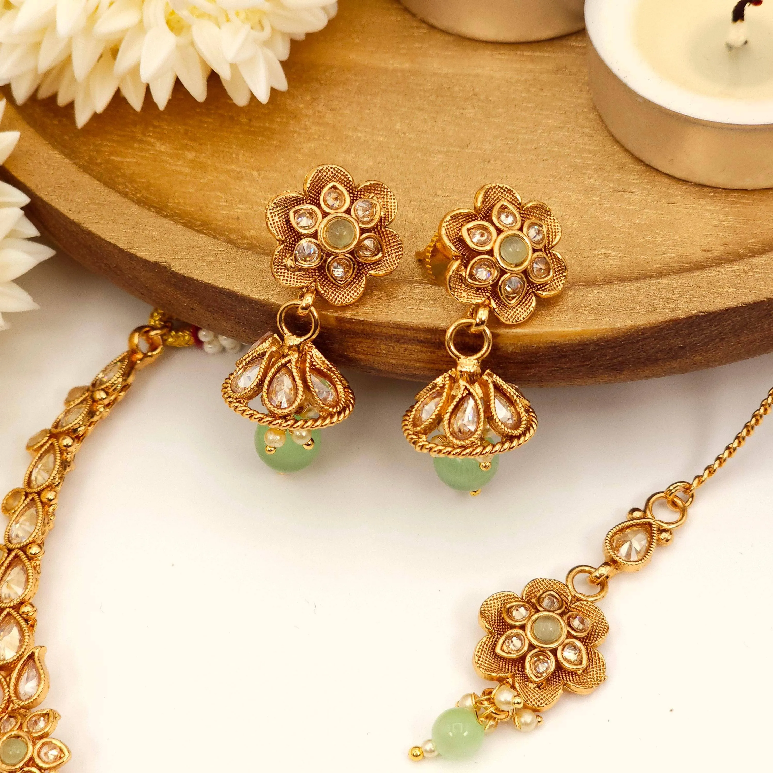 Simran Necklace Set - Available in Three Stunning Colors