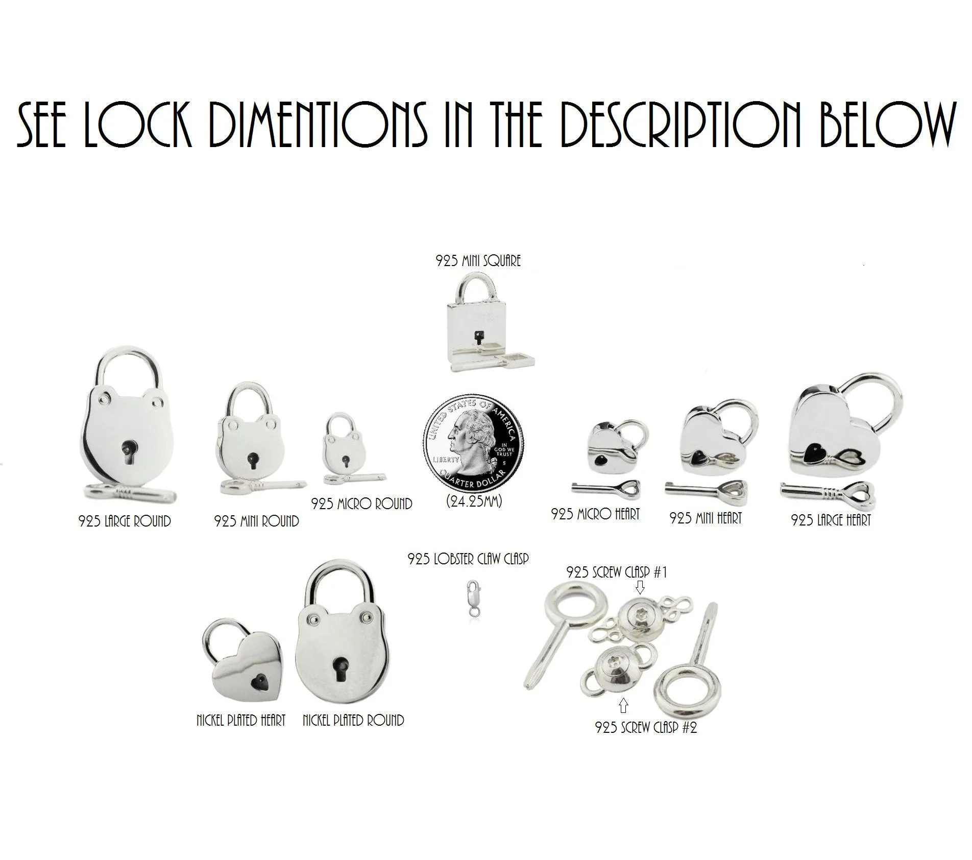 Solid 14K YELLOW GOLD Functional Working Heart Shape Padlock Lock & One Key BDSM Slave Sub Bondage Collar