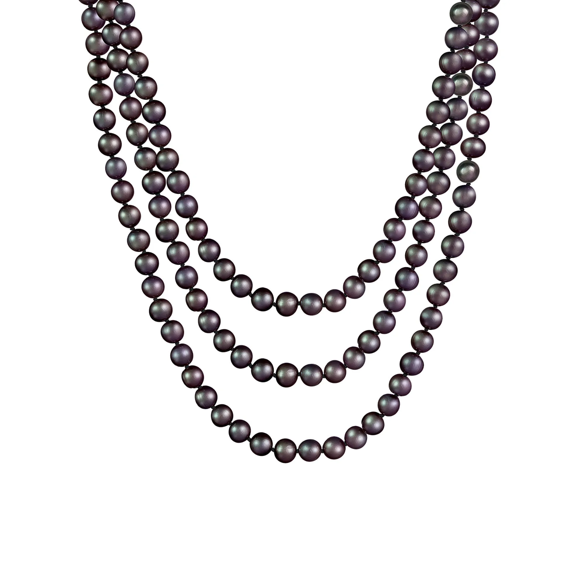 Splendid Pearls Endless 80" Pearl Necklace