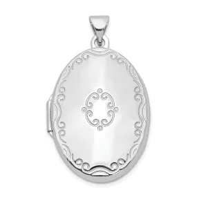 Sterling Silver 29mm Oval Locket