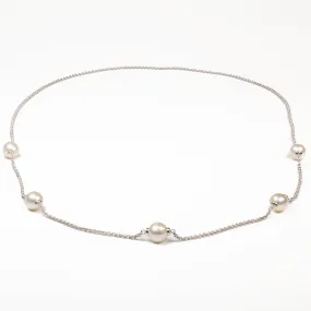 Sterling Silver Australian South Sea Cultured 11-12mm Pearl Necklace