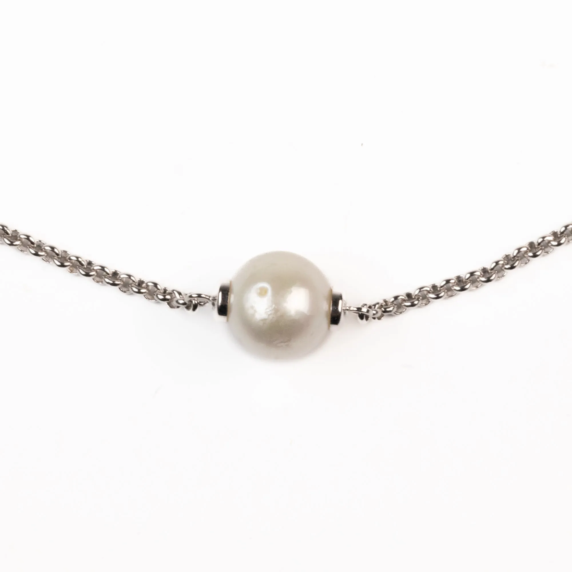 Sterling Silver Australian South Sea Cultured 11-12mm Pearl Necklace