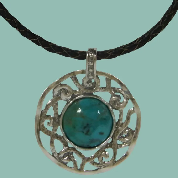 Sterling Silver necklace gift for her with Turquoise / Gemstones