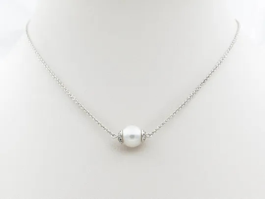 Sterling Silver Pearl Necklace