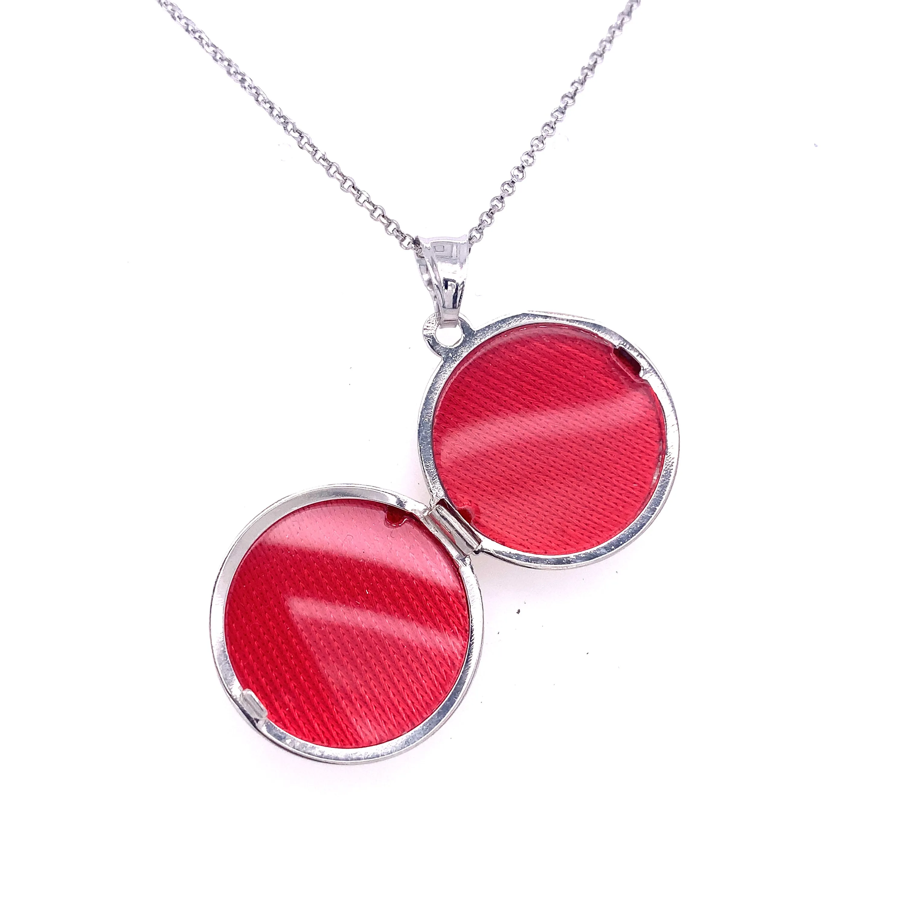 Sterling Silver Round Plain Locket