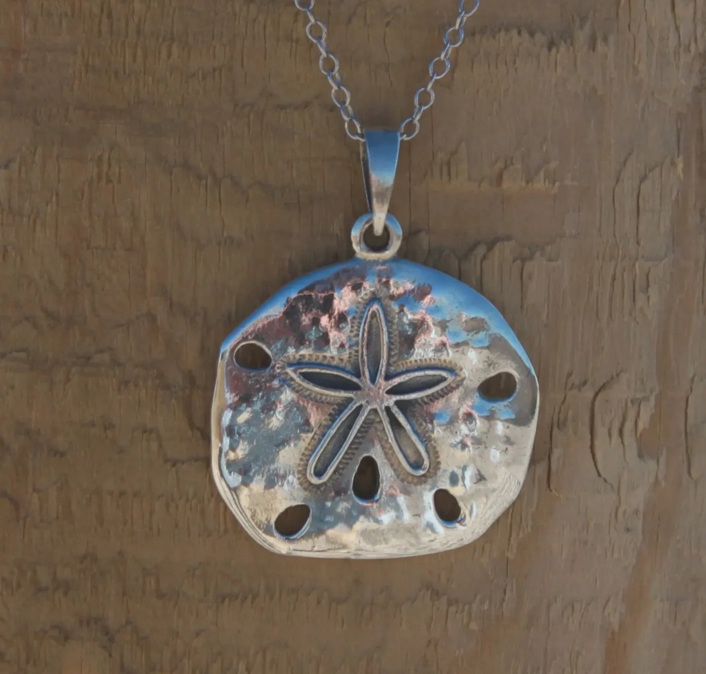 Sterling Silver Sand dollar Pendant