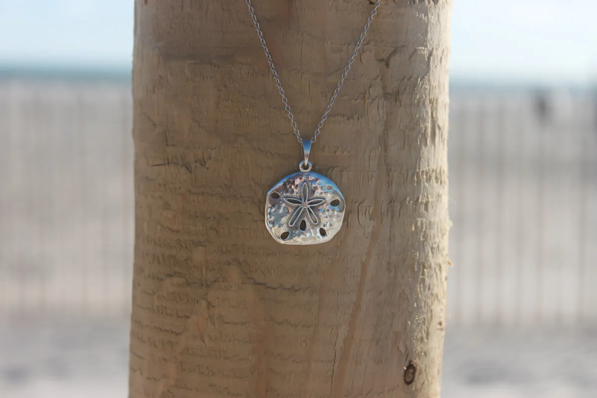 Sterling Silver Sand dollar Pendant