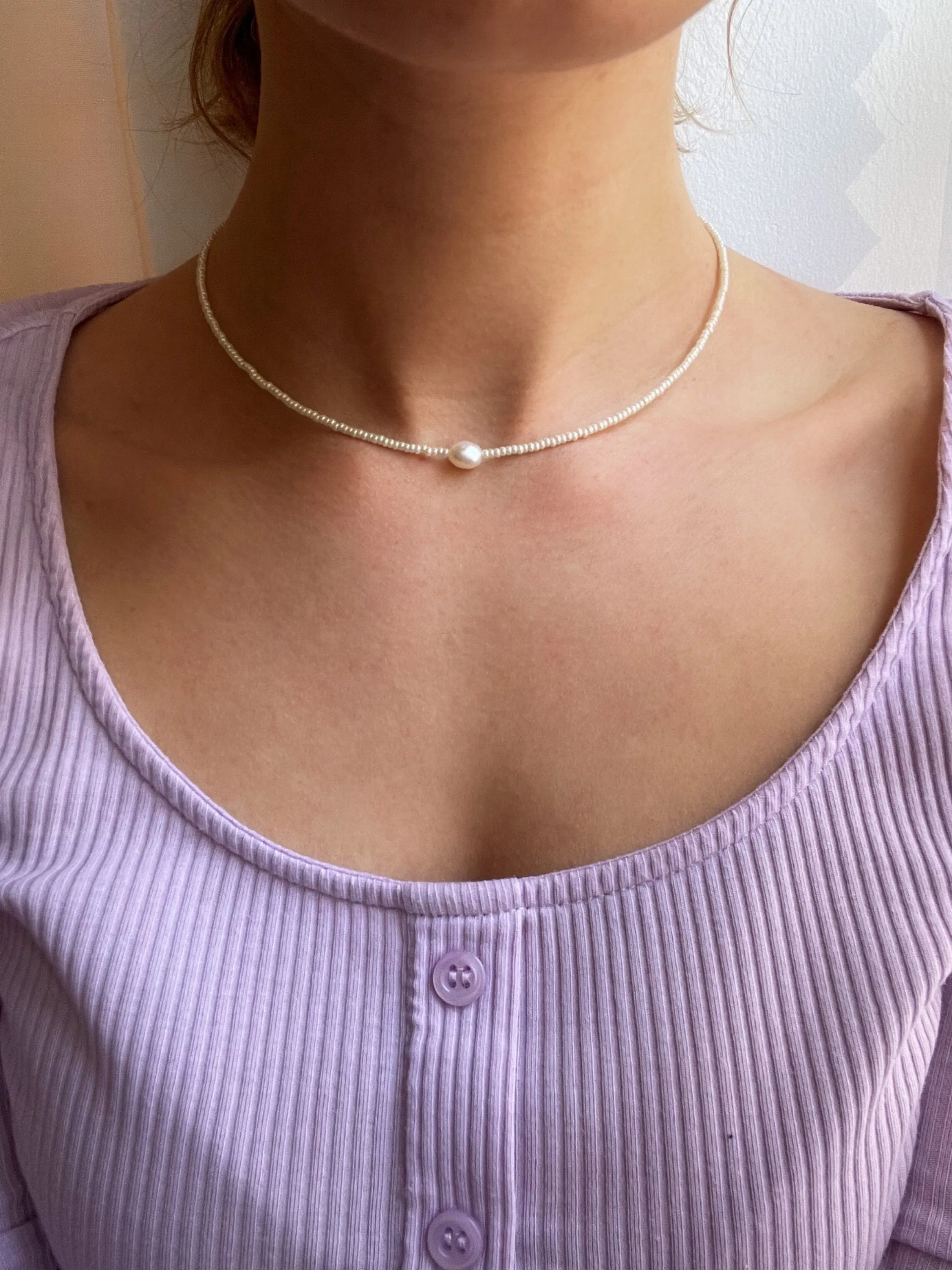 Süßwasserperlen Choker