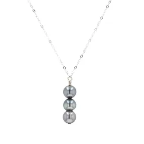 Tahitian Pearl Three Stack Necklace by The Pearl Girl