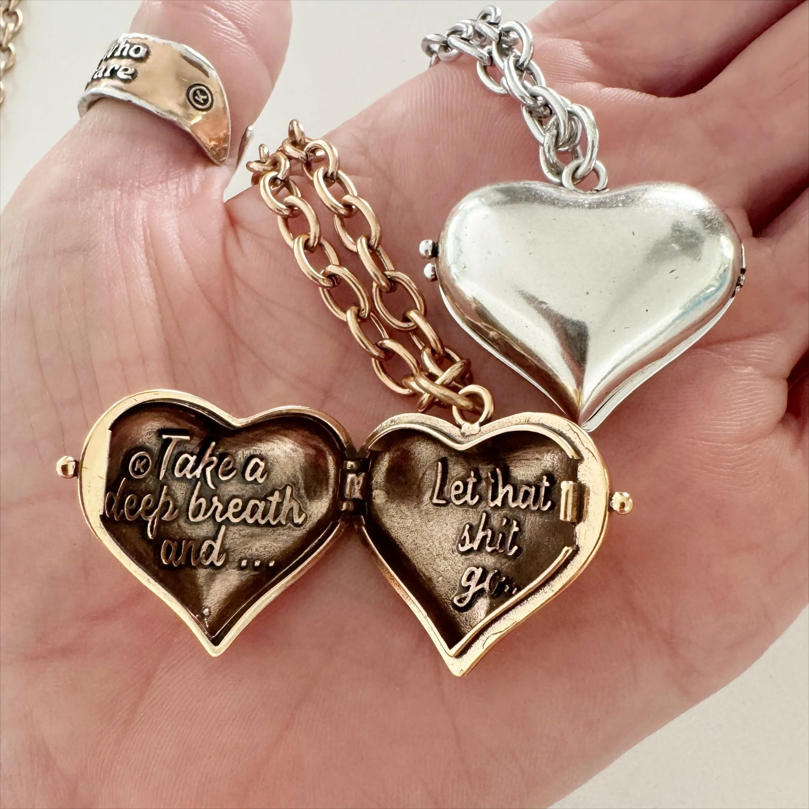 TAKE A DEEP BREATH... | HEART LOCKET | Essential Necklace