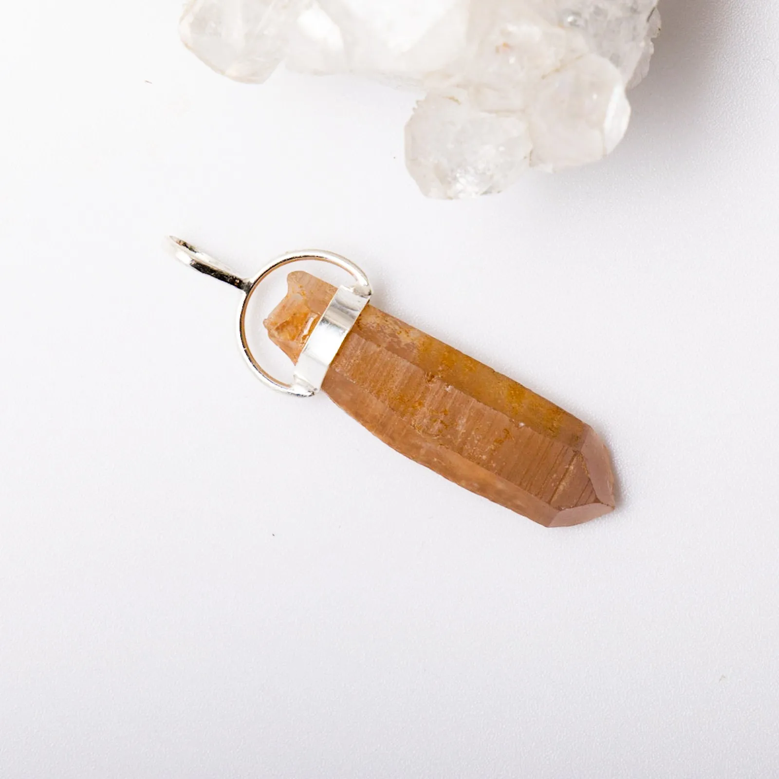 Tangerine Lemurian Pendant