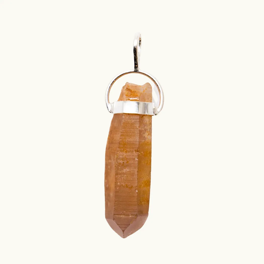 Tangerine Lemurian Pendant